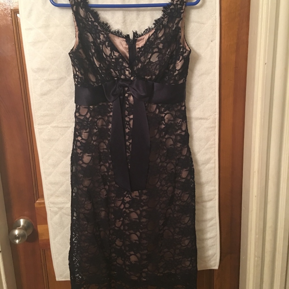 Navy blue lace dress